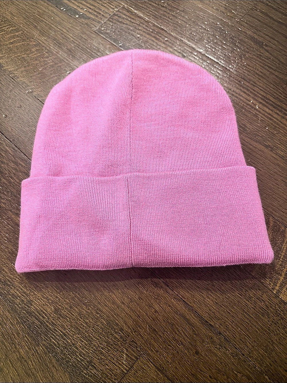 lululemon Wool-Blend Knit Logo Beanie Pink - Picture 2 of 3